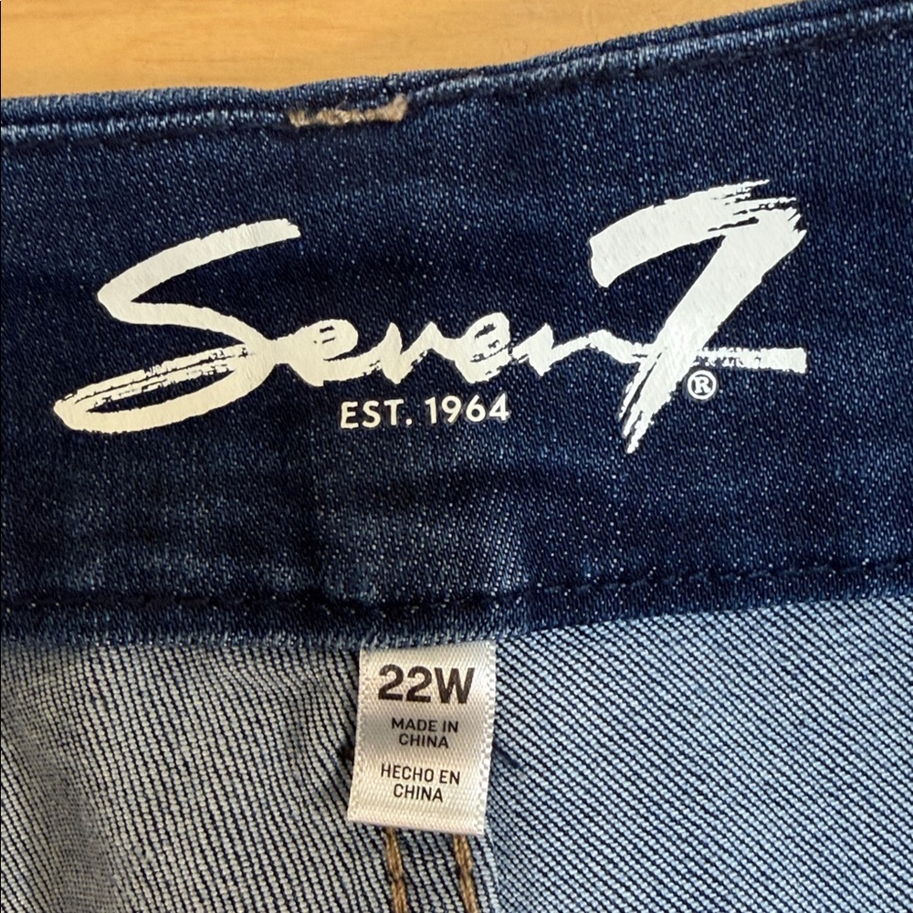 NWT Size 22W Seven7 Tummyless Skinny Jean - Picture 7 of 9